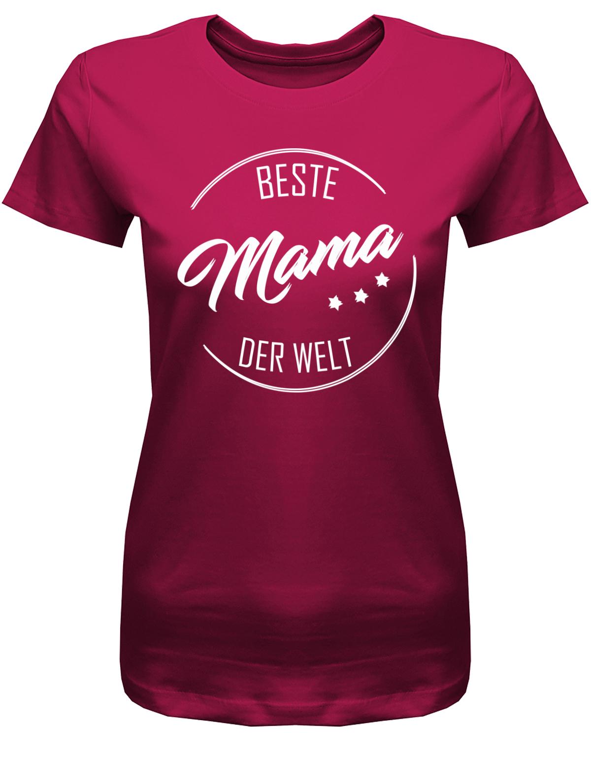 Beste Mama der Welt- Damen T-Shirt Geschenk-Muttertagsgeschenk-Sorbet