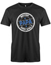 Papa T-Shirt - Bester Papa der Welt Stempel Grunge Schwarz