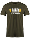 Bier-Annahmestelle-Herren-Shirt-Army