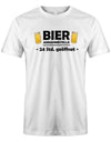 Bier-Annahmestelle-Herren-Shirt-Weiss