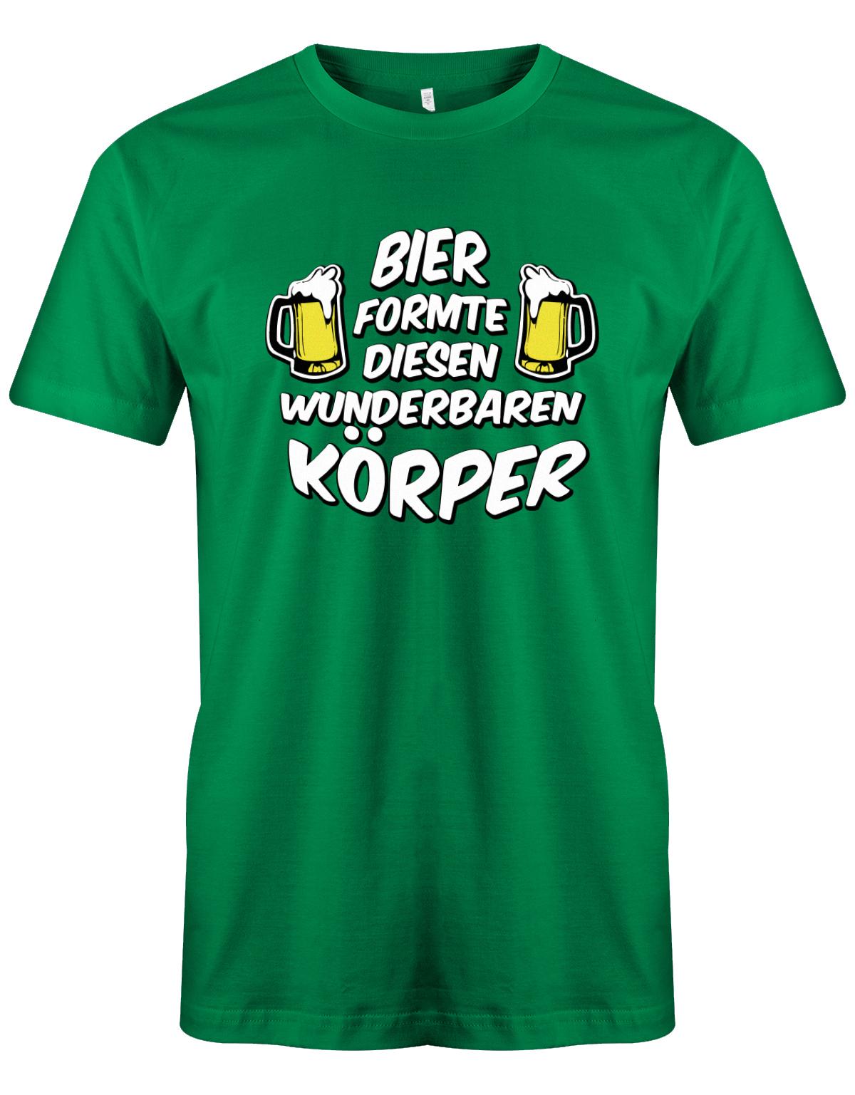 Bier-formte-dieses-wunderbaren-K-rper-Herren-Shirt-Gr-n