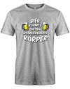Bier-formte-dieses-wunderbaren-K-rper-Herren-Shirt-Grau