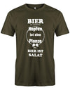 Bier-ist-aus-Hopfen-Hopfen-ist-eine-Pflanze-Bier-ist-Salat-herren-Shirt-Army