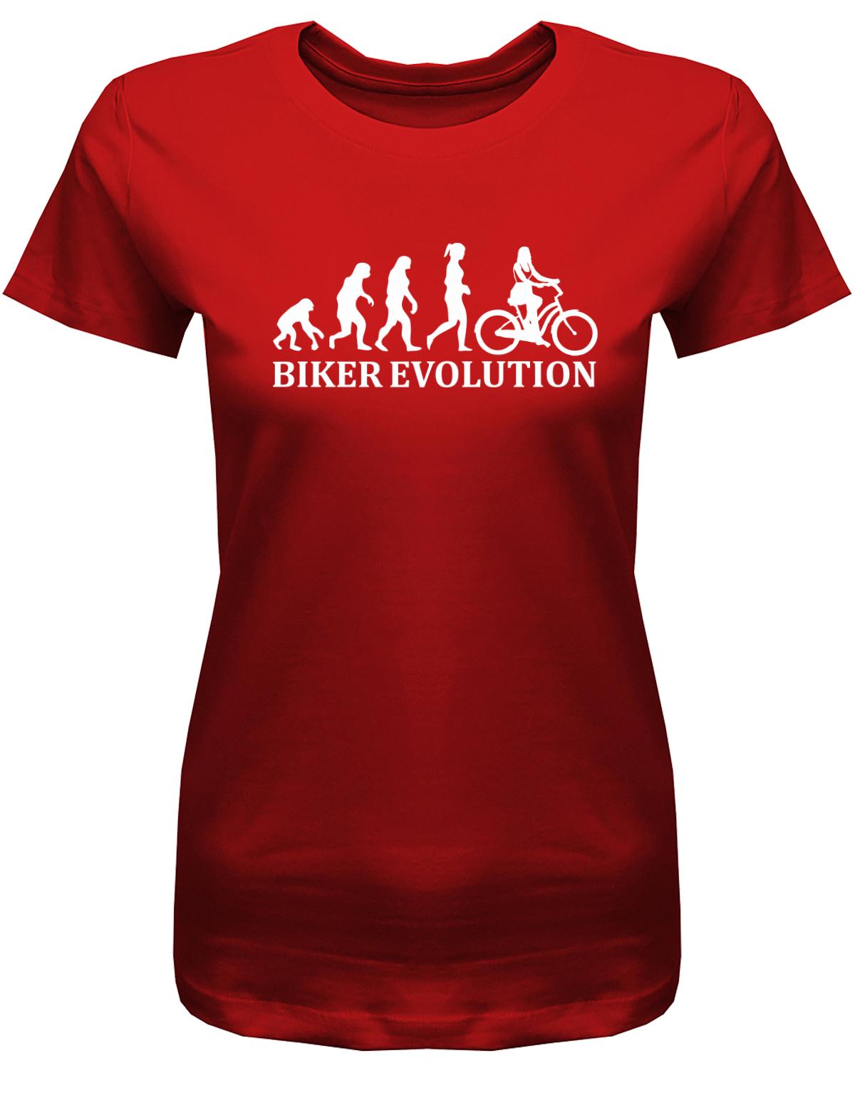 Biker-Evolution-Damen-Shirt-Rot