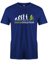 Biker-Evolution-Herren-Shirt-Royalblau
