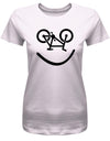 Biker-Smiley-Damen-Shirt-Rosa