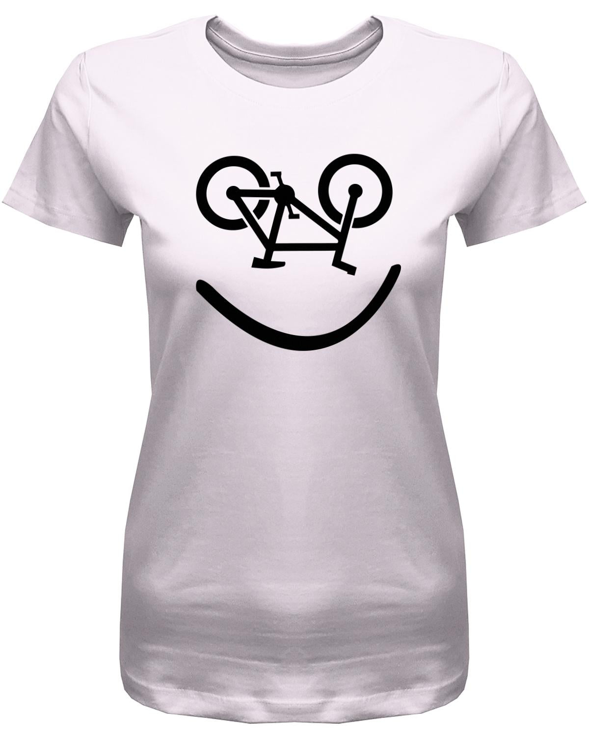 Biker-Smiley-Damen-Shirt-Rosa
