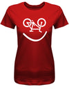 Biker-Smiley-Damen-Shirt-Rot