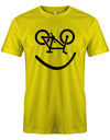 Biker-Smiley-Herren-Shirt-Gelb
