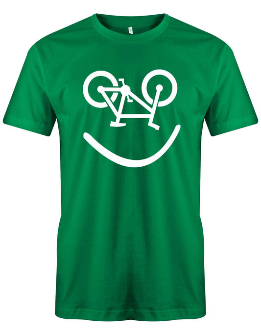 Biker-Smiley-Herren-Shirt-Gr-n