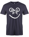 Biker-Smiley-Herren-Shirt-Navy