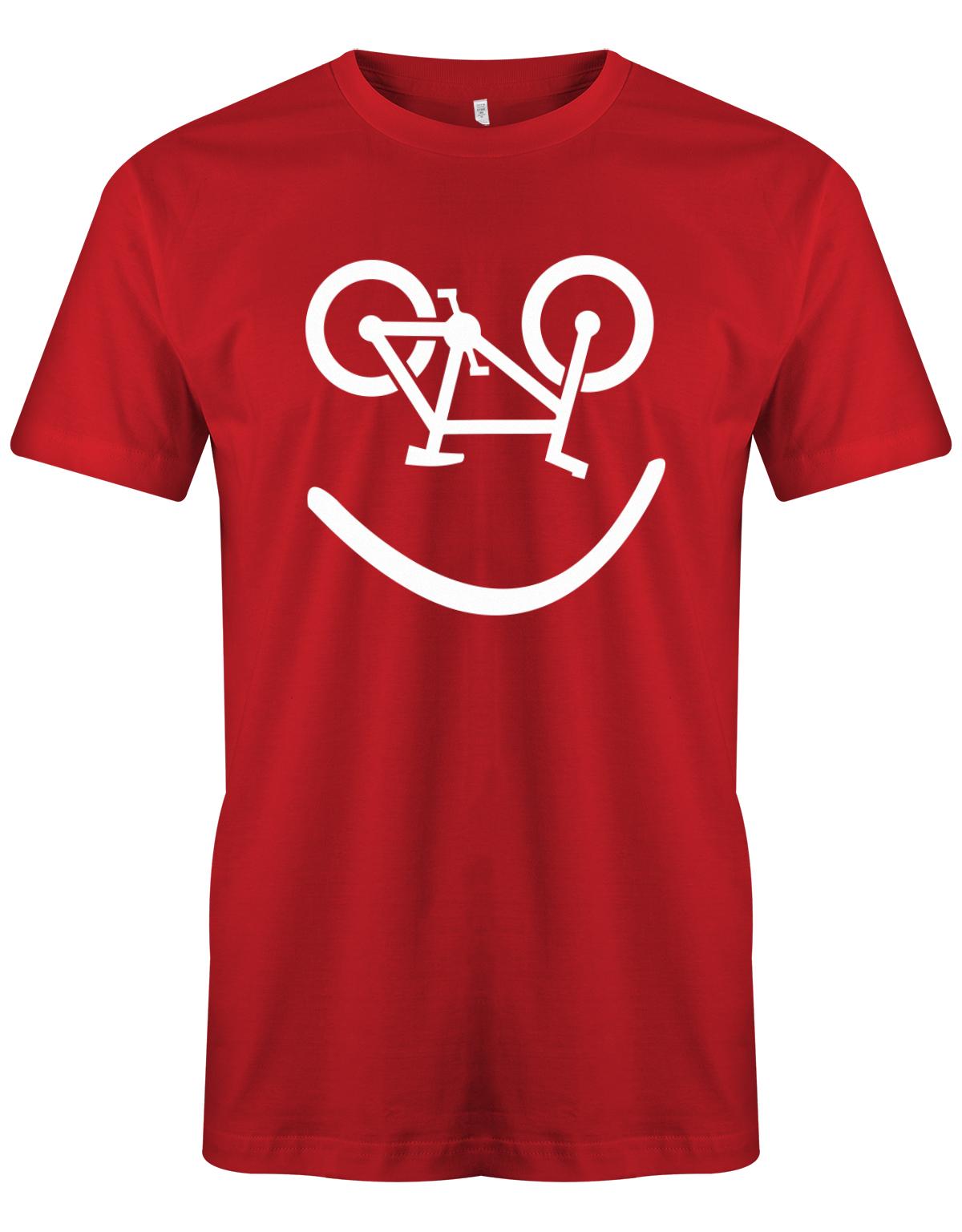 Biker-Smiley-Herren-Shirt-Rot