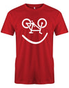 Biker-Smiley-Herren-Shirt-Rot