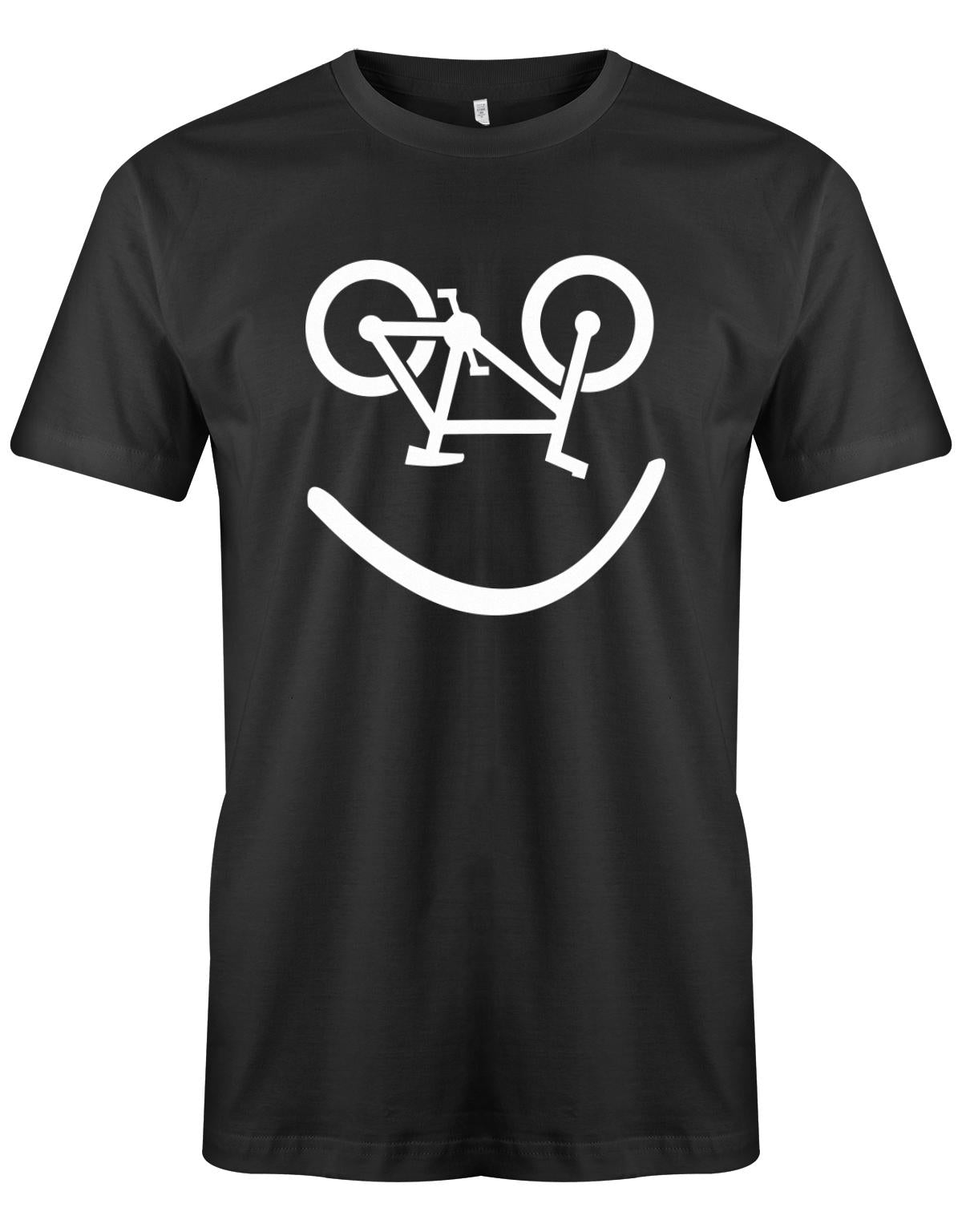 Biker-Smiley-Herren-Shirt-SChwarz