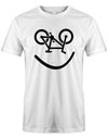 Biker-Smiley-Herren-Shirt-Weiss