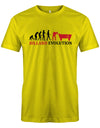 Billard-Evolution-Herren-Shirt-Gelb