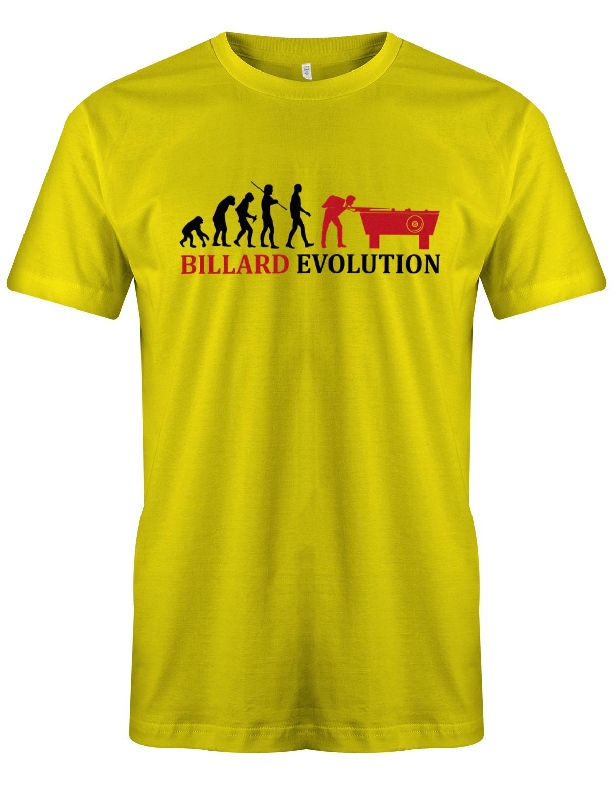 Billard-Evolution-Herren-Shirt-Gelb