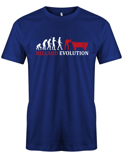 Billard-Evolution-Herren-Shirt-Royalblau