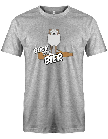 Bock-auf-Bier-Herren-Shirt-Grau
