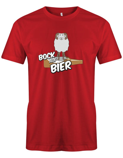 Bock-auf-Bier-Herren-Shirt-Rot