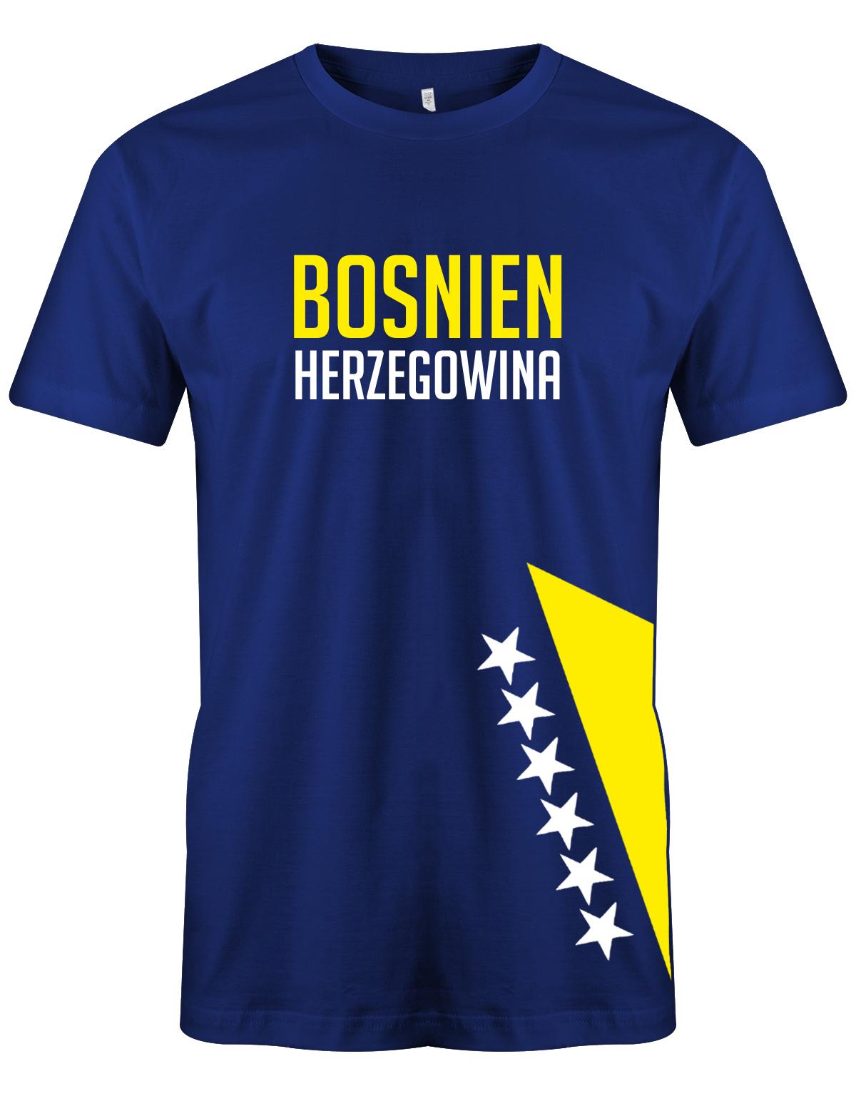 Bosnien-herzegowina-Herren-Shirt-Royalblau