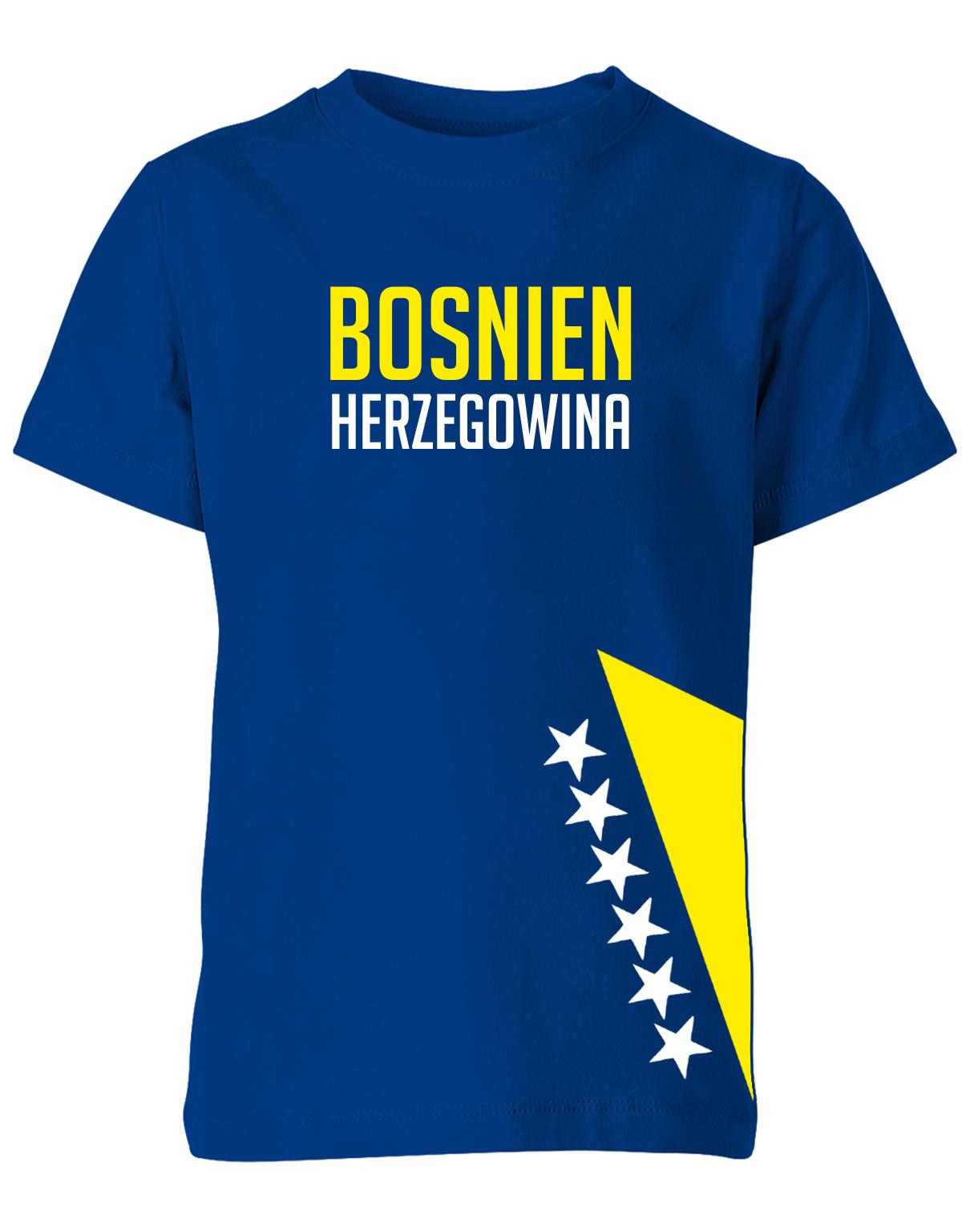 Bosnien-herzegowina-Kinder-Shirt-Royalblau