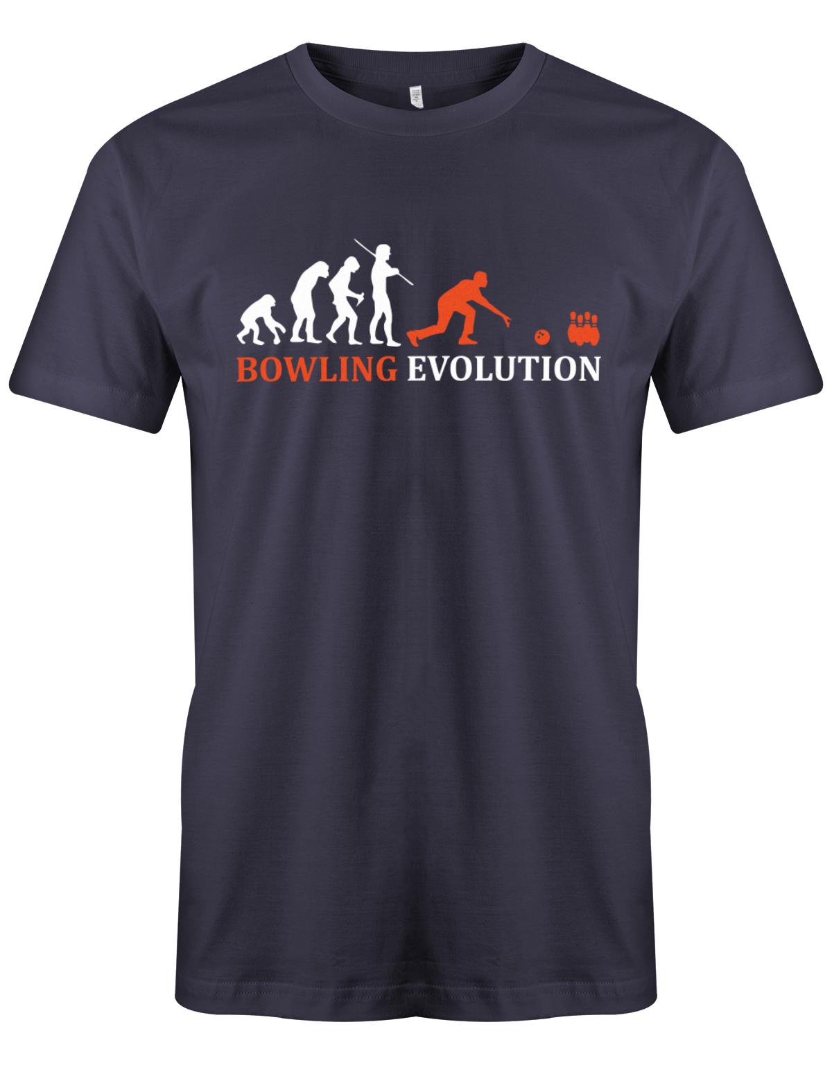 Bowling-Evolution-Bowler-Herren-Shirt-Navy