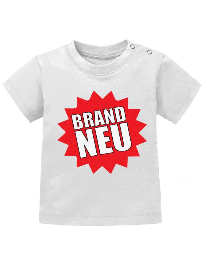 Lustiges Sprüche Baby Shirt BRAND NEU Siegel für neugeborene Babys Weiss