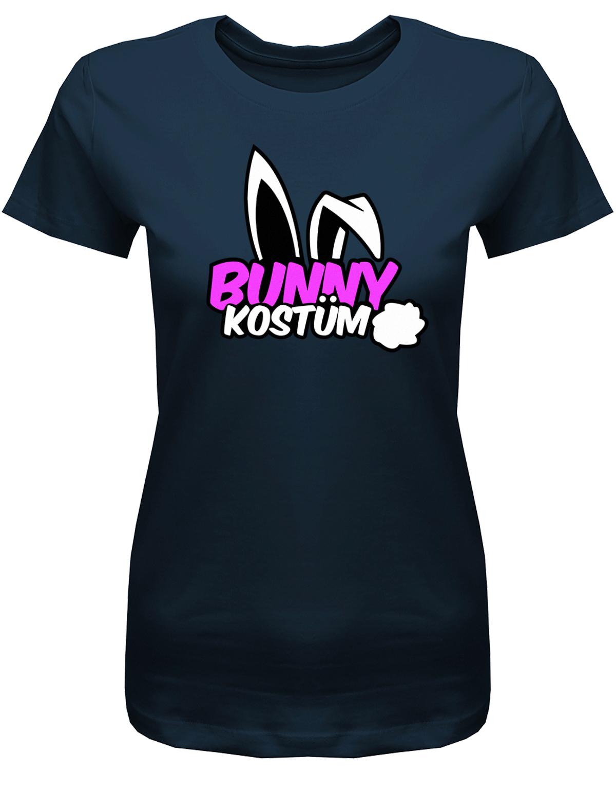 Bunny-Kost-m-Damen-Shirt-Navy