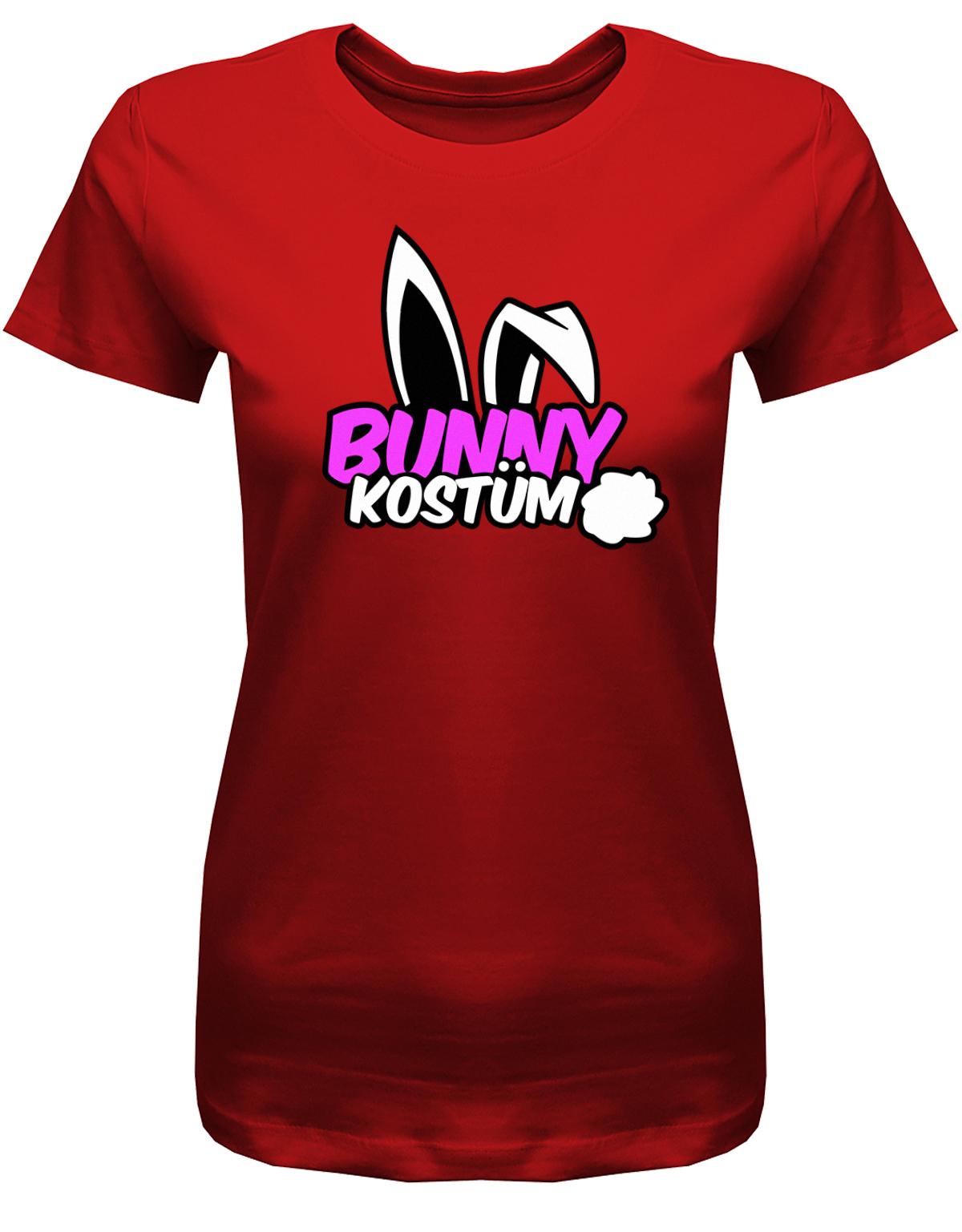 Bunny-Kost-m-Damen-Shirt-Rot