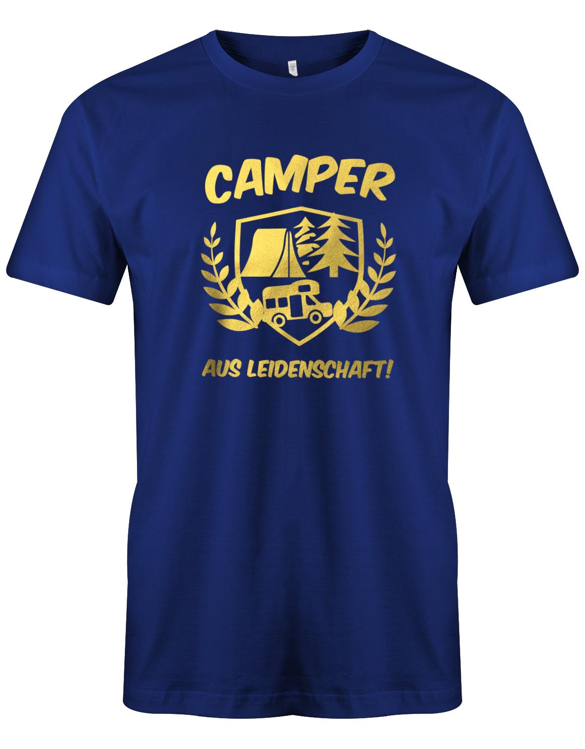 Camper-aus-leidenschaft-Herren-Camper-SHirt-Royalblau