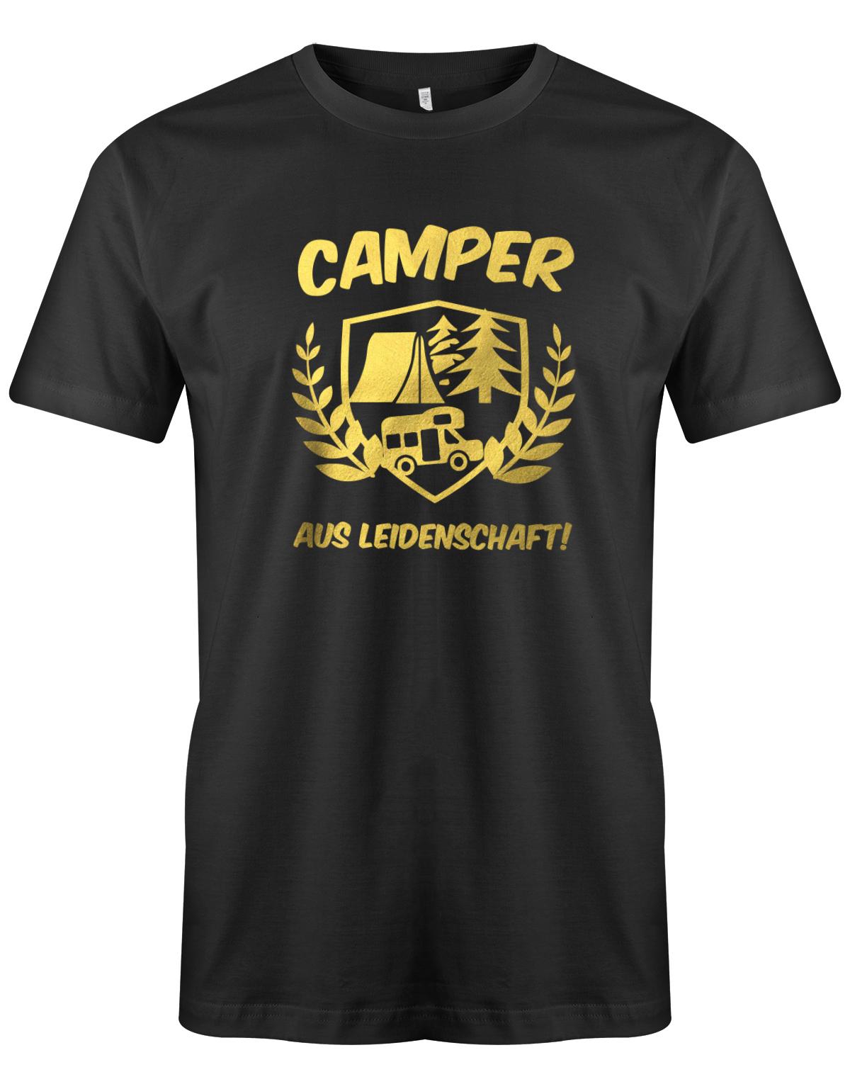 Camper-aus-leidenschaft-Herren-Camper-SHirt-SChwarz