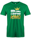Camping-King-Herren-Shirt-Camper-Gruen