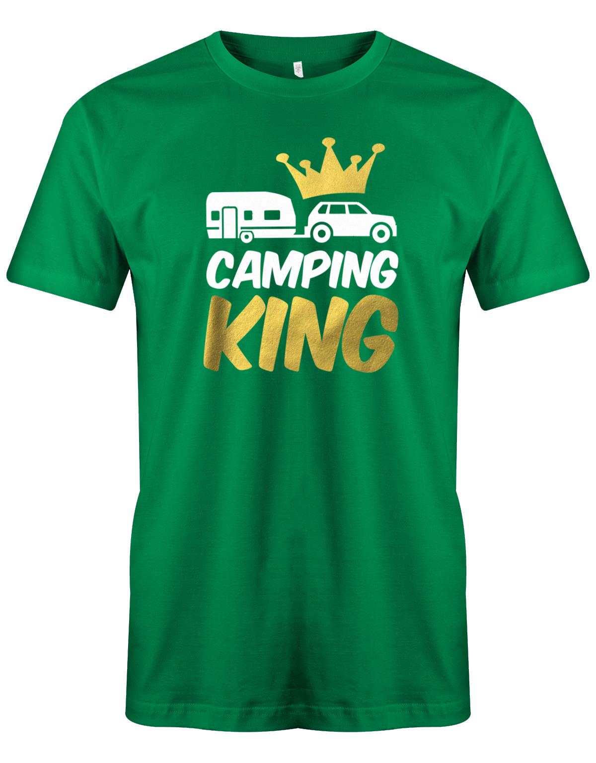 Camping-King-Herren-Shirt-Camper-Gruen