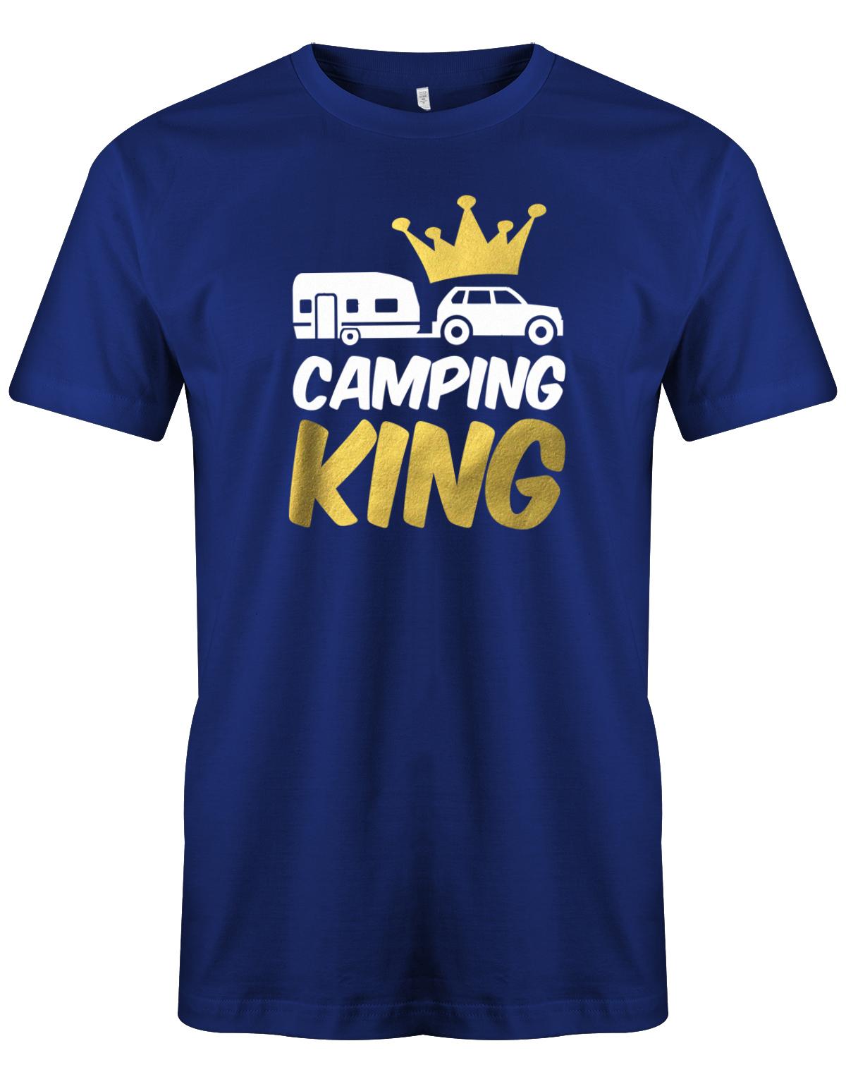 Camping-King-Herren-Shirt-Camper-royalblau