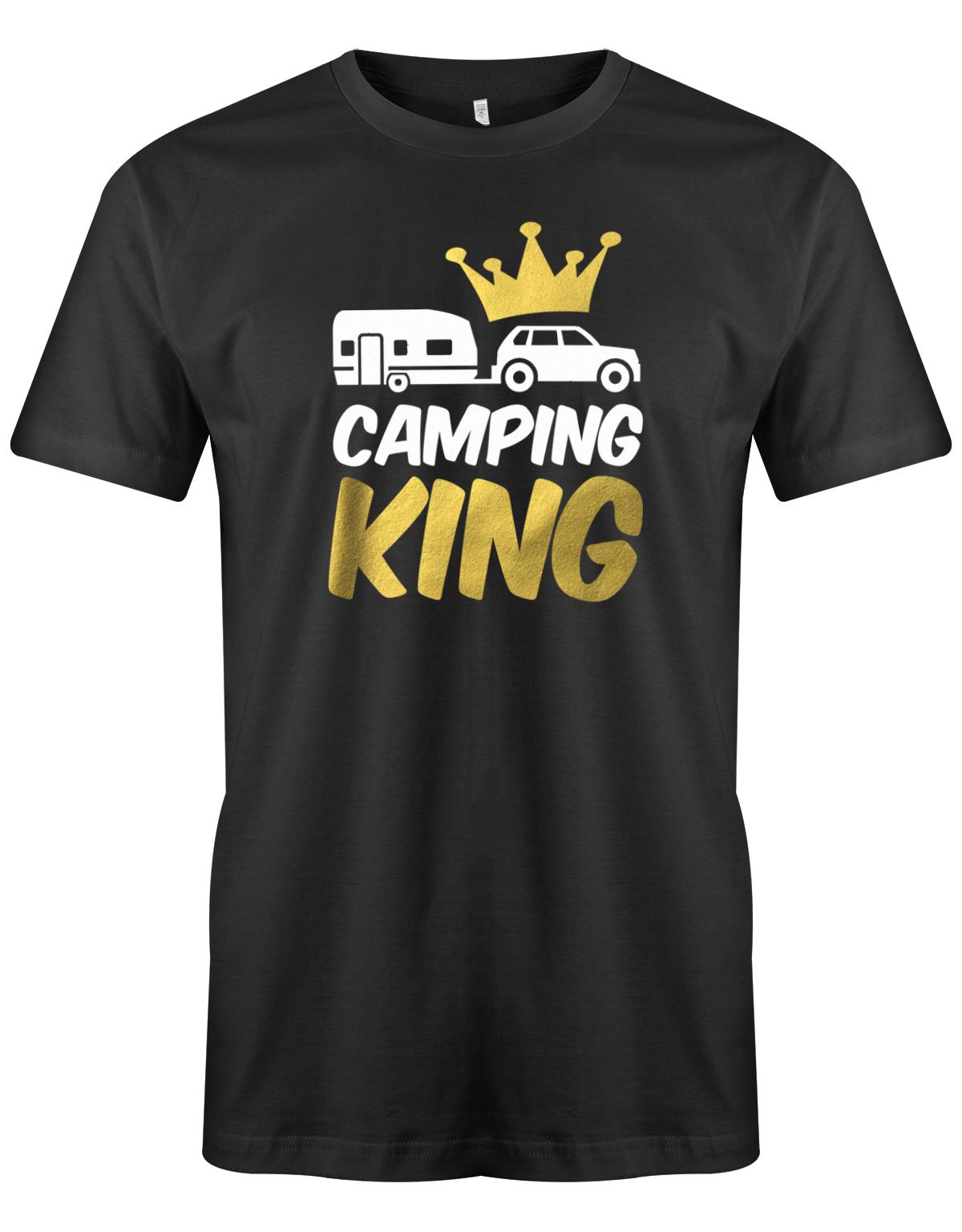 Camping-King-Herren-Shirt-Camper-schwarz