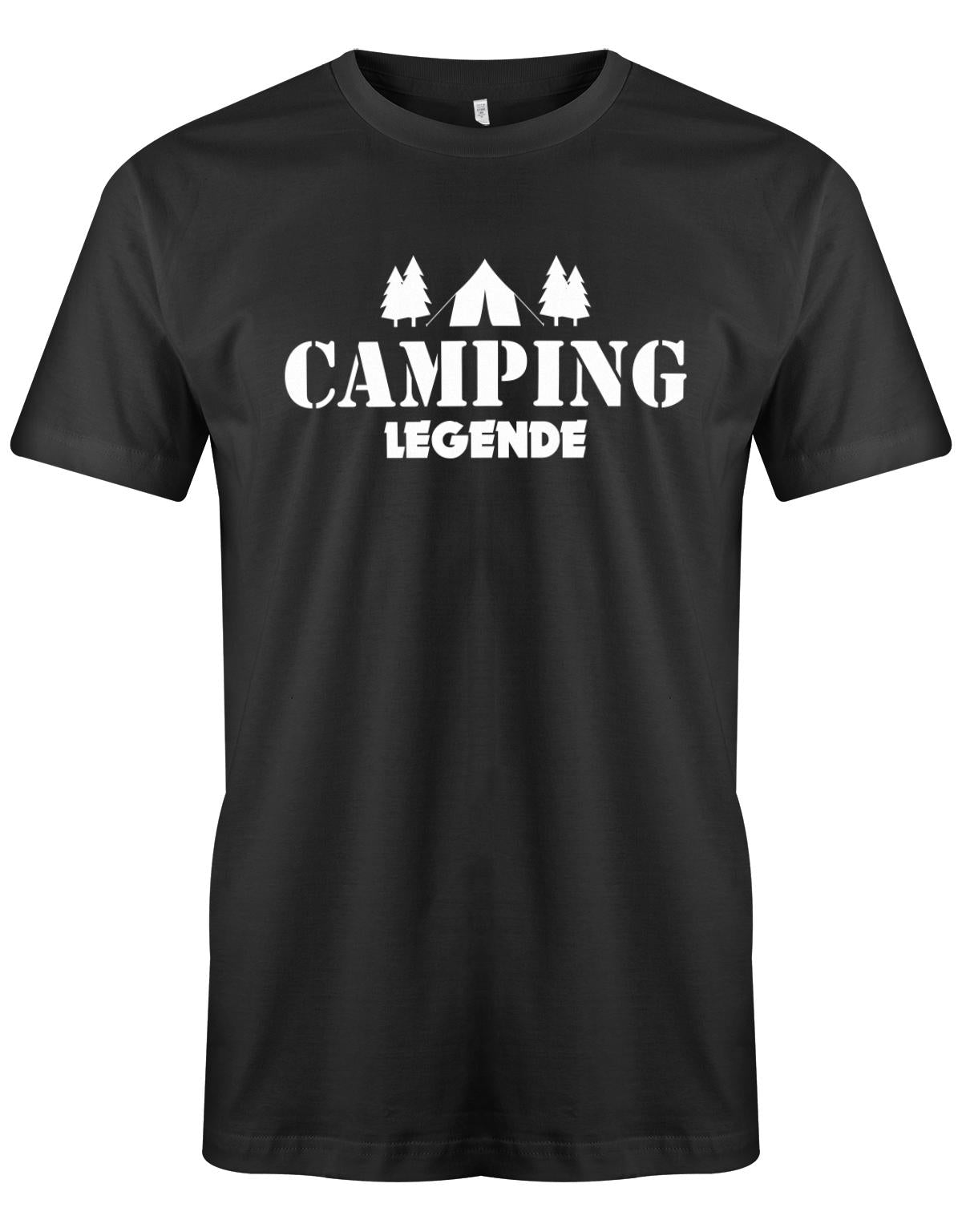 Camping-Legende-Herren-Shirt-Schwarz