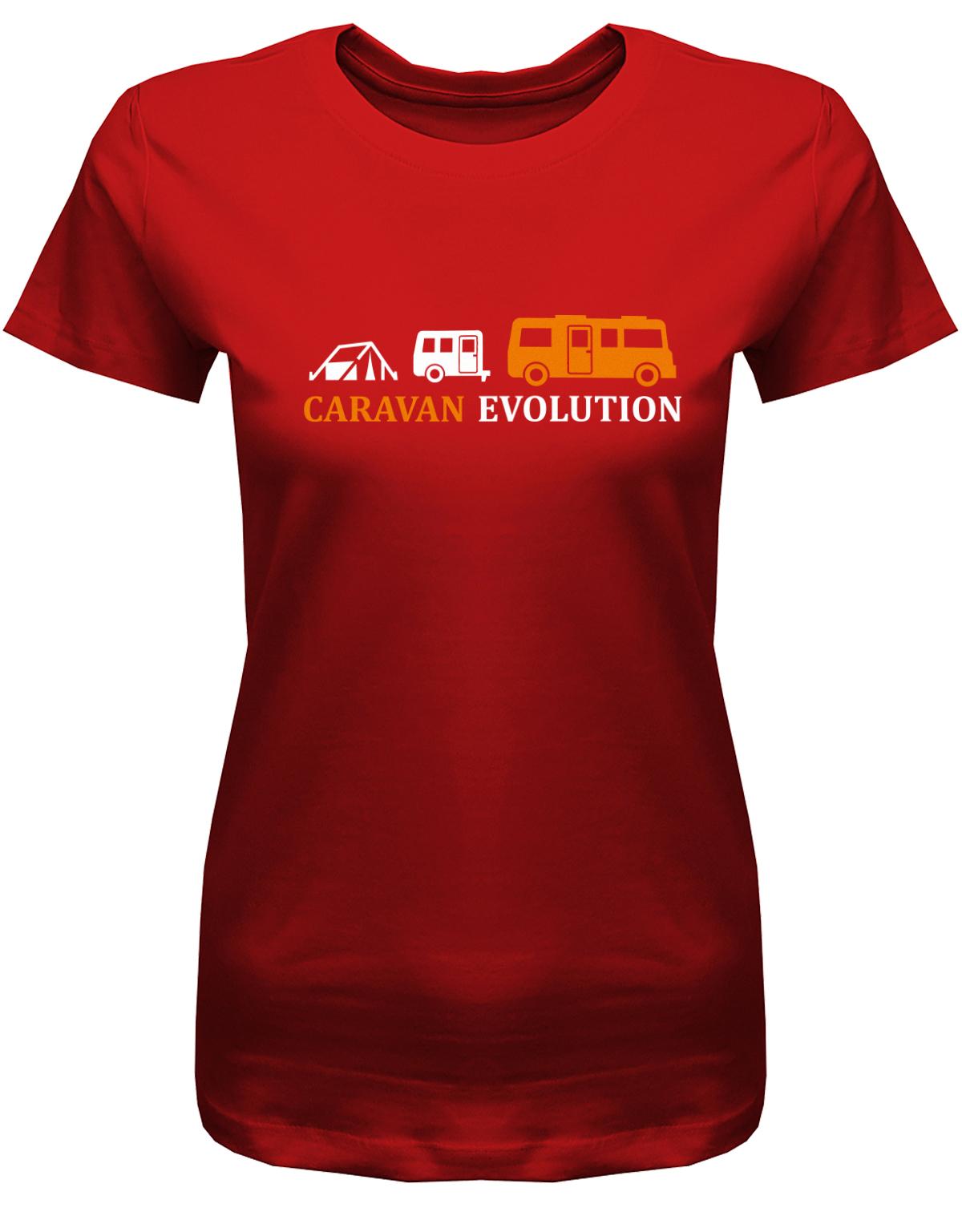 Caravan-Evolution-Damen-Shirt-Rot