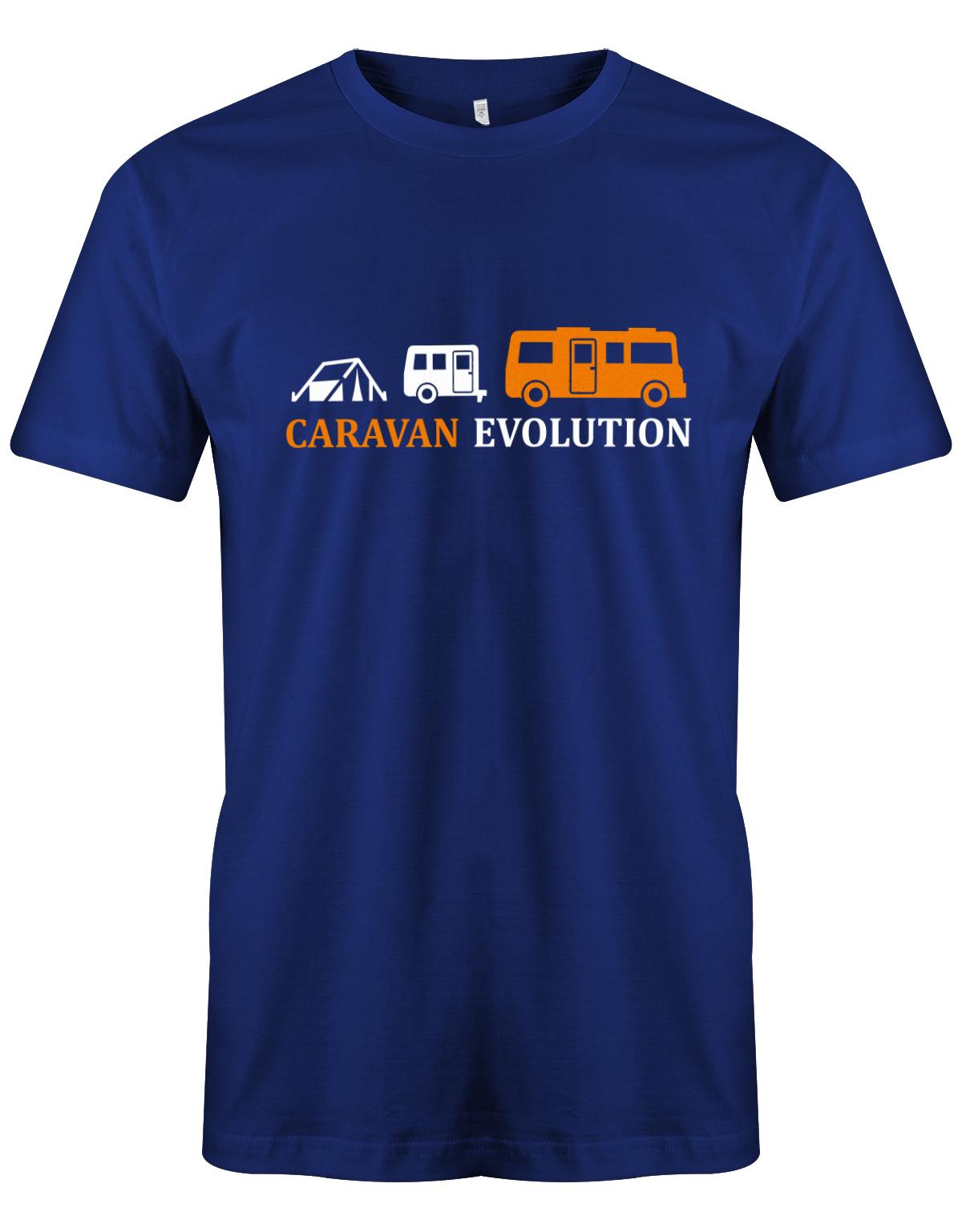 Caravan-Evolution-Herren-Shirt-Royalblau