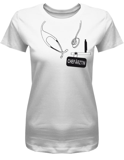 Chef-rztin-damen-Shirt-Weiss