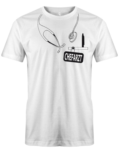 Chefarzt-herren-Shirt-Weiss