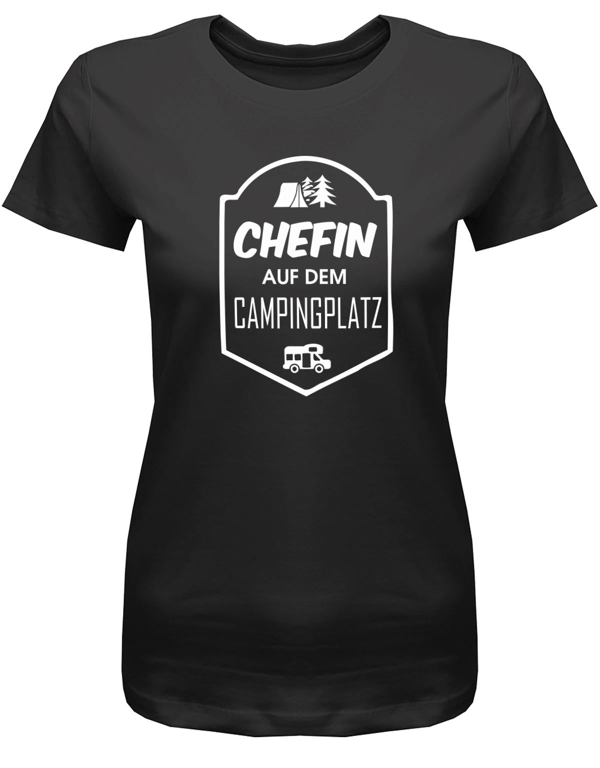 Chefin-auf-dem-Campingplatz-Damen-Shirt-schwarz