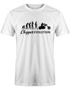 Chopper-Evoution-Herren-Biker-Motoradfahrer-Shirt-Weiss