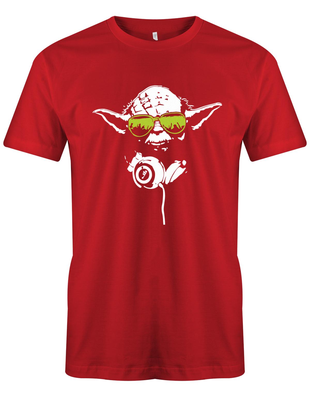 DJ-Yoda-Herren-Shirt-Rot