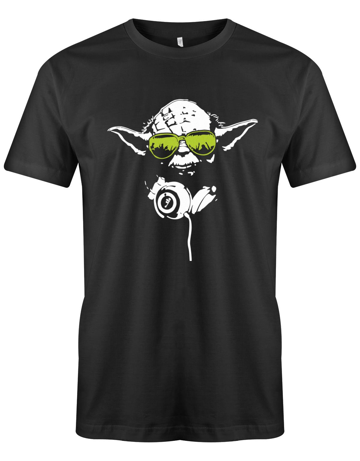 DJ-Yoda-Herren-Shirt-Schwarz