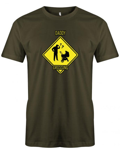 Daddy-Crossing-Herren-T-Shirt-Army