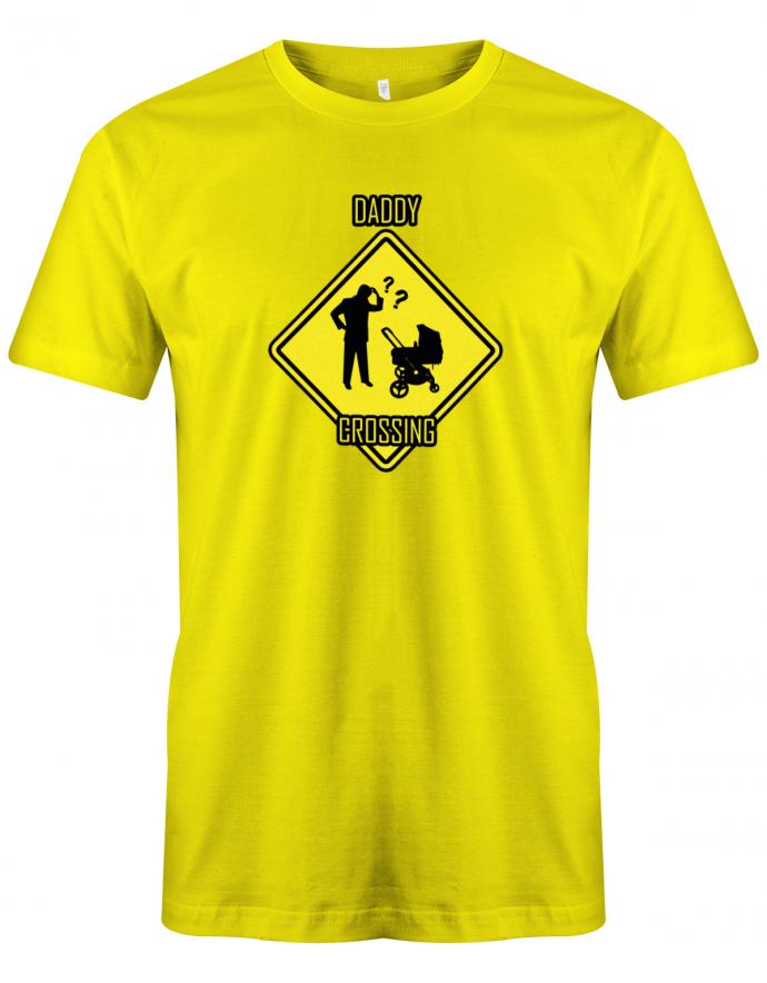 Daddy-Crossing-Herren-T-Shirt-Gelb