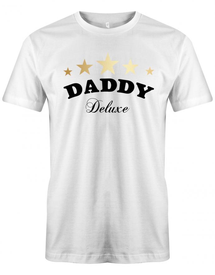 Daddy-Deluxe-5-Sterne-herren-Shirt-fun shirts für Väter weiss