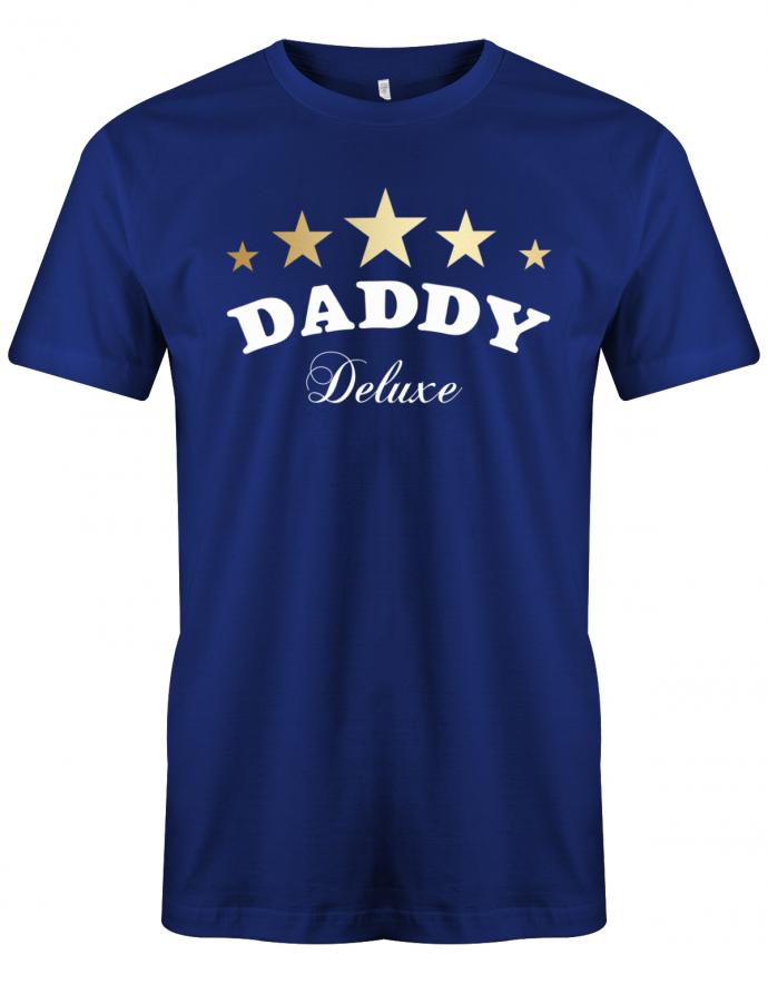Daddy-Deluxe-5-Sterne-herren-Shirt-fun shirts für Väter royalblau