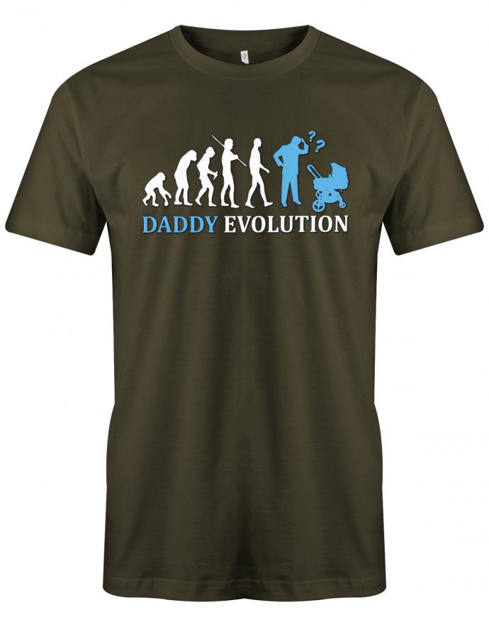 Daddy-Evolution-Papa-Herren-Shirt-Army